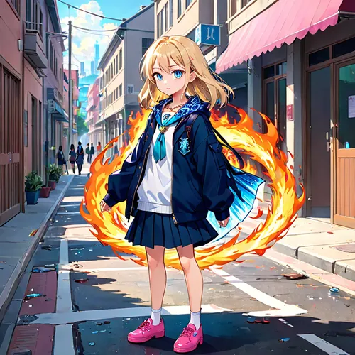 fire poi,fire background,tsumugi kotobuki k-on,darjeeling,fire angel,fire lily,saganaki,fire devil,honolulu,dancing flames,burning hair,flame spirit,poi,fire kite,explosion,fire flower,burning torch,uruburu,anime japanese clothing,explosions,Anime,Anime,General