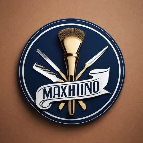 Design a distinctive and stylish logo for the barbershop named "Maxinho." The logo should prominently feature two fingers in a creative and visually appealing manner. Consider incorporating the two fi