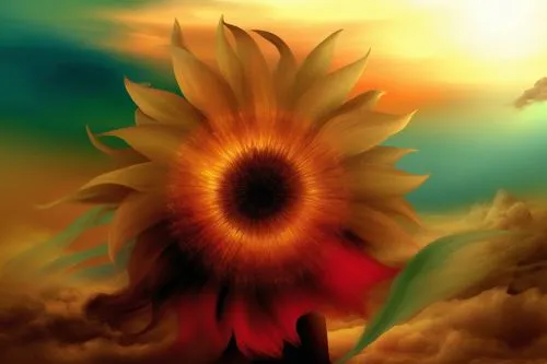 sun flower,sunburst background,sunflower,sunflower coloring,sun flowers,sunflower paper,Illustration,Realistic Fantasy,Realistic Fantasy 01