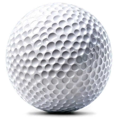 Golf ball, white, dimple texture, reflective surface, metallic sheen, solo, centered composition, soft focus, shallow depth of field, bright lighting, HD quality, transparent background.,golf ball,the