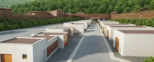 ecovillages,new housing development,residencial,bunkhouses,cube stilt houses,cohousing,Photography,General,Realistic