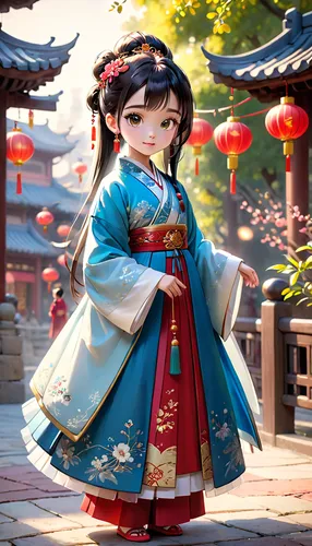 hanbok,mukimono,asian costume,oriental princess,mulan,oriental girl,geisha,geisha girl,wuchang,kimono,shuanghuan noble,anime japanese clothing,xiaochi,yi sun sin,korean culture,yunnan,spring festival,koto,sensoji,siu mei,Anime,Anime,Cartoon