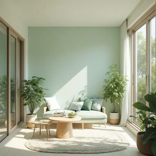 green living,sunroom,mahdavi,mid century house,mid century modern,eucalyptus,sitting room,home interior,tropical greens,livingroom,aaaa,house plants,living room,houseplant,sage green,greenhut,houseplants,garden design sydney,contemporary decor,interior design,Photography,General,Realistic