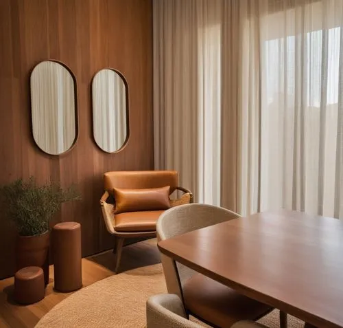 Modern Dining Room wooden pannel,minotti,mahdavi,mid century modern,midcentury,contemporary decor,meeting room,Photography,General,Natural