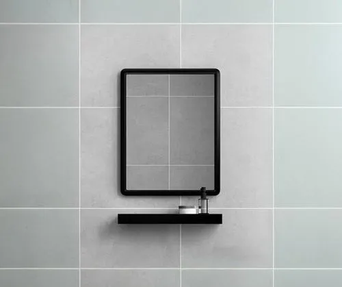 modern minimalist bathroom,shower panel,square background,shower door,exterior mirror,wet smartphone,rectangles,mirror frame,the mirror,the tile plug-in,shower base,square frame,lcd,minimal,bathroom s