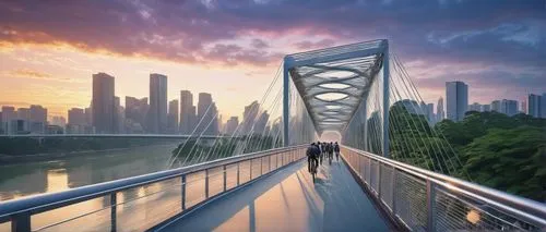 tangshan railway bridge,guangzhou,zhangzhou,chongqing,hangzhou,scenic bridge,nanjing,skybridge,chengdu,changzhou,suzhou,suspension bridge,cable-stayed bridge,danube bridge,kunshan,guiyang,hohenzollern bridge,footbridge,huizhou,zhengzhou,Illustration,Japanese style,Japanese Style 20