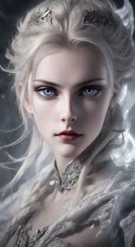 "The girl is fighting on the battlefield.",white rose snow queen,the snow queen,galadriel,ice queen,cressida,celeborn,ellinor,noldor,elenore,eternal snow,wallonien,finrod,elsa,suit of the snow maiden,