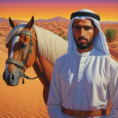 arabians,emirati,khaleej,arabian horse,sheikh zayed,khaleeq,arabian horses,thoroughbred arabian,arabian,united arab emirates,qutaiba,mohammedmian,qahtani,emiratis,kuwaiti,djellaba,man and horses,sheikhs,abdulaziz,horse herder,Illustration,Retro,Retro 16