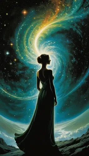 andromeda,ozma,cosmos,cosmos 1999,schierholtz,cosmos wind,star mother,schierstein,astral traveler,prospera,polaris,celestial,schierke,cosmos field,frigga,estrellita,fantasy picture,mother earth,space art,hypatia,Illustration,Realistic Fantasy,Realistic Fantasy 29