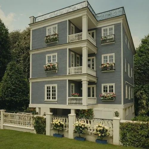 a big house that is very tall and blue,würzburg residence,ludwig erhard haus,felderhof,blankenese,dresselhaus,paliburg,Photography,Documentary Photography,Documentary Photography 01