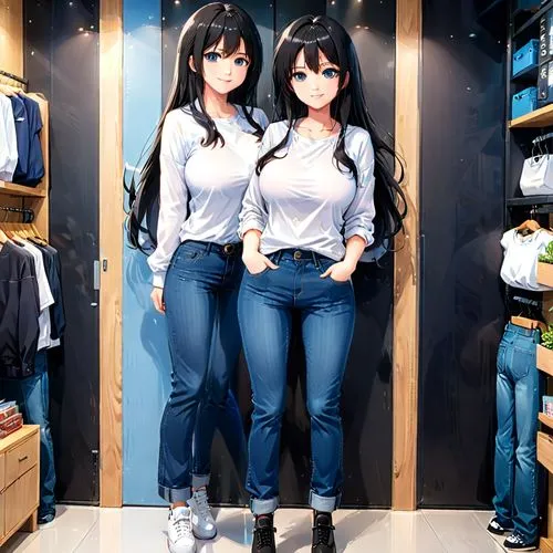 mannequins,jeanswear,stand models,modelos,anime japanese clothing,denims,Anime,Anime,Realistic