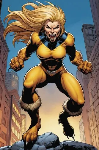 sabretooth,siryn,kryptarum-the bumble bee,kamandi,superwasp,giganta,dematteis,illyana,magik,mantlo,hellstrom,namorita,volstagg,daken,namora,kraven,xamot,ronda,cheetor,monzer,Illustration,American Style,American Style 13