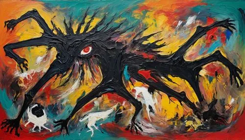 oscura,demogorgon,wendigo,demongeot,khokhloma painting,azathoth,kaido,samuil,bhairava,hellhounds,rabinovitch,krampus,stettheimer,infestans,psicosis,infernos,pazuzu,artabazus,barghuti,chhinnamasta,Conceptual Art,Oil color,Oil Color 20