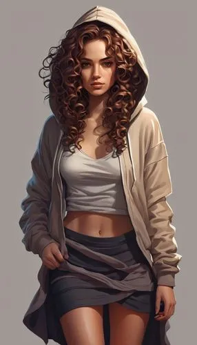 hoodie,digital painting,world digital painting,donsky,sweatshirt,girl drawing,fashion vector,young woman,sweatshirts,girl in cloth,marla,sci fiction illustration,lydia,girl portrait,mahvash,girl in a long,derivable,girl in t-shirt,windbreaker,krita,Conceptual Art,Fantasy,Fantasy 15