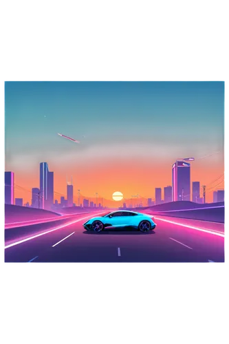 retro background,futuristic landscape,dusk background,city highway,night highway,abstract retro,autopia,driveby,polara,neon arrows,retro car,dusk,3d car wallpaper,car wallpapers,mobile video game vector background,stardrive,skyline,highway,80's design,futurepop,Illustration,Vector,Vector 19