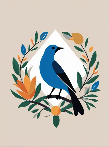 flower and bird illustration,bird illustration,blue wren,tickell's blue flycatcher,blue birds and blossom,bird painting,lazuli bunting,western bluebird,ornamental bird,black billed magpie,magpie,blue bird,an ornamental bird,bird png,indigo bunting,fairywren,mountain bluebird,bluejay,bird pattern,old world oriole,Illustration,Vector,Vector 13