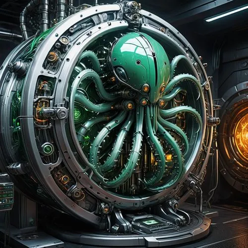 nautilus,ship's wheel,servitor,kraken,cog,cybersmith,enhydra,medusa gorgon,turbogenerators,argus,ptu,hydra,hal,cephalon,horologium,turbogenerator,baro,orbiter,detector,zygon,Conceptual Art,Fantasy,Fantasy 30