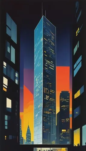 skyscrapers,skyscraper,highrises,ctbuh,the skyscraper,1 wtc,capitalcorp,kimmelman,skycraper,travel poster,wtc,high rises,skyscraping,richter,supertall,matruschka,koyaanisqatsi,kpmg,cityscape,schuitema,Art,Artistic Painting,Artistic Painting 41