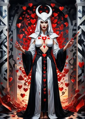 mediatrix,hel,edea,vladislaus,azazel,izanami,satana,velika,hela,khatuna,elenore,blanca,devil,priestess,kadath,necromancer,kalima,queen of hearts,lilandra,kriemhild,Art,Artistic Painting,Artistic Painting 45