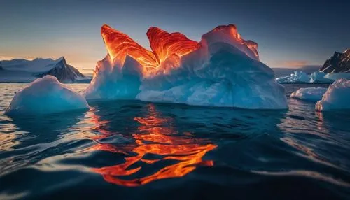 icebergs,iceberg,antarctica,ice formations,greenland,arctic antarctica,ice landscape,lava flow,antarctic,water glace,eruptive,glacial melt,fire and water,erupt,lava,ice floes,glacier tongue,erupting,magma,eruption,Photography,General,Commercial