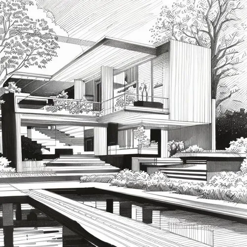 archidaily,timber house,japanese architecture,house drawing,mid century house,decking,eco-construction,modern architecture,modern house,wood deck,garden elevation,residential house,cubic house,archite