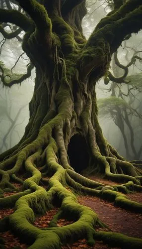 the roots of trees,moss landscape,fangorn,mirkwood,celtic tree,crooked forest,oak tree,tree and roots,tree moss,arboreal,magic tree,forest tree,ents,druidic,arbre,old tree,druidism,roots,arbol,tree of life,Photography,Documentary Photography,Documentary Photography 28