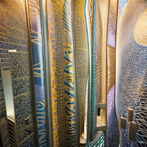 surfboards,mosaic glass,quiver,shashed glass,organ pipes,ornamental dividers,glass tiles,canoes,patterned wood decoration,mosaics,the hassan ii mosque,gaudí,glass painting,aboriginal artwork,surfboard fin,burj al arab,hassan 2 mosque,wood art,aboriginal art,glasswares