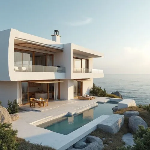 house by the water,holiday villa,modern house,3d rendering,dreamhouse,dunes house,luxury property,pool house,render,oceanfront,beautiful home,beach house,modern architecture,summer house,ocean view,renders,seaside view,fresnaye,luxury home,oceanview,Photography,General,Realistic