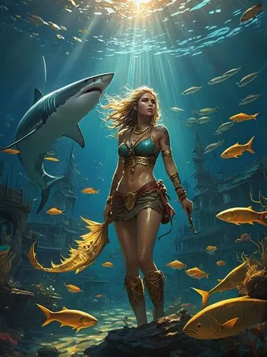 underwater background,aquaman,mermaid background,god of the sea,girl with a dolphin,fantasy picture,mermaid vectors,underwater world,aquaria,amphitrite,kammerman,nekton,ammerman,under the sea,merfolk,semiaquatic,under the water,atlantik,mer,underwater fish,Illustration,Japanese style,Japanese Style 13