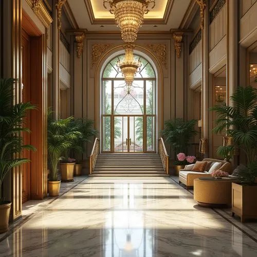 hotel lobby,lobby,hallway,entrance hall,foyer,luxury hotel,intercontinental,emirates palace hotel,rosecliff,grand hotel europe,claridges,gleneagles hotel,corinthia,amanresorts,hotel hall,grand hotel,cochere,nemacolin,ritzau,neoclassical,Photography,General,Realistic