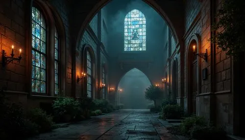 haunted cathedral,theed,sanctuary,dusk,passage,cathedrals,verkerk,evening atmosphere,cathedral,crewdson,ouderkerk,threshold,cloister,gothic church,illumination,ruelle,ecclesiatical,corridors,altgeld,hall of the fallen