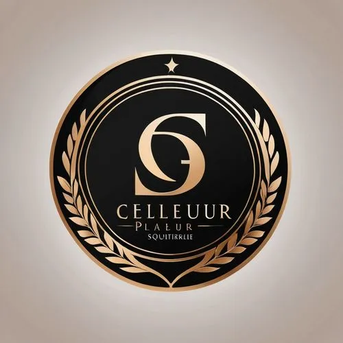 SG pour une boutique de luxe,a golden logo on a grey background,cellcept,cellpro,cellstar,celulose,celebutante,celltech,Unique,Design,Logo Design