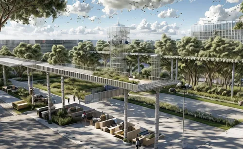 barangaroo,parking lot under construction,urban design,smart city,the boulevard arjaan,transport hub,new housing development,urban development,costanera center,elevated railway,tel aviv,skyscapers,hotel complex,urban park,vedado,futuristic architecture,3d rendering,larnaca,solar cell base,urbanization