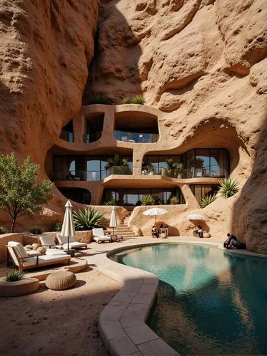 amanresorts,dunes house,moon valley,pool house,nuweiba,nabataean