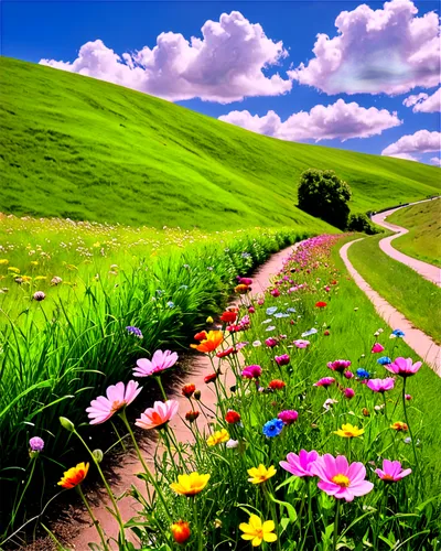 blooming field,flower field,meadow landscape,springtime background,spring background,landscape background,nature background,field of flowers,the valley of flowers,flower meadow,spring meadow,rolling hills,flowers field,meadow in pastel,flowering meadow,green meadow,cartoon video game background,background view nature,summer meadow,walking in a spring,Conceptual Art,Graffiti Art,Graffiti Art 07