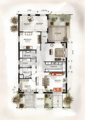 USE SKETCH STYLE FOR PLAN PRESENTATION,this is a house plan with a bedroom and living area,floorplan home,house floorplan,floorplans,floorplan,habitaciones,floor plan,Illustration,Paper based,Paper Ba