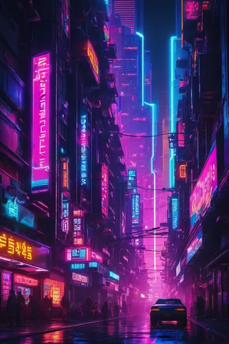 cyberpunk,shinjuku,tokyo city,tokyo,taipei,colorful city,shanghai,vapor,neon arrows,hong kong,aesthetic,neon,neon lights,cityscape,80's design,futuristic,urban,80s,fantasy city,osaka,Conceptual Art,Sci-Fi,Sci-Fi 26