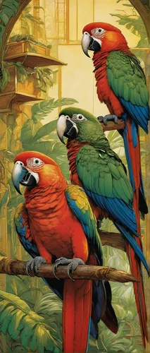 macaws of south america,macaws,couple macaw,macaws blue gold,parrots,parrot couple,tropical birds,rare parrots,passerine parrots,sun conures,blue macaws,fur-care parrots,scarlet macaw,macaw hyacinth,edible parrots,rainbow lorikeets,golden parakeets,macaw,yellow-green parrots,light red macaw,Illustration,Retro,Retro 01