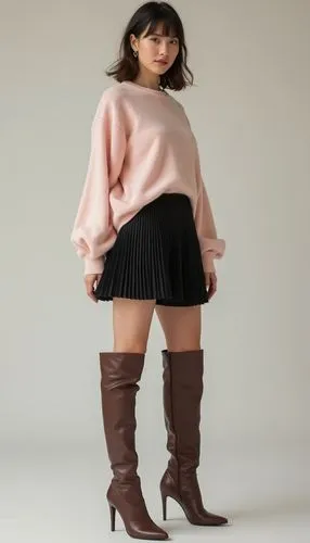 utada,thighpaulsandra,botas,miniskirt,sherine,miniskirted