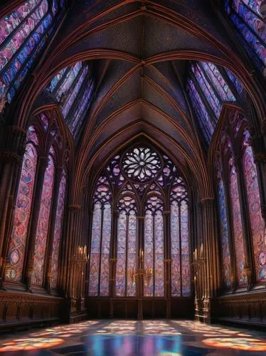 stained glass windows,stained glass,cathedral,haunted cathedral,cathedrals,transept,sanctuary,stained glass window,the cathedral,gothic church,ornate room,hall of the fallen,immenhausen,kaleidoscape,sanctum,ecclesiatical,pipe organ,ecclesiastical,hdr,lachapelle,Illustration,Realistic Fantasy,Realistic Fantasy 39