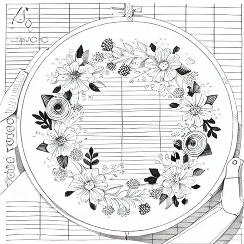 roses pattern,flowers pattern,mechanical watch,flower clock,flower line art,water lily plate,four o'clock flower,wall clock,line art wreath,botanical line art,flower pattern,mandala flower illustration,flower drawing,flower illustration,clock face,flower illustrative,floral japanese,floral ornament,decorative plate,botanical print,Design Sketch,Design Sketch,Fine Line Art