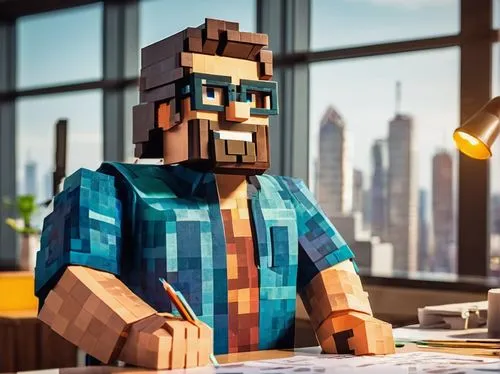 render,extrude,renders,3d render,mcleroy,brickman,voxels,extruded,cinema 4d,mojang,3d rendered,voxel,rendered,minecraft,lucraft,builder,blur office background,duracraft,blocky,woodman,Unique,Pixel,Pixel 03