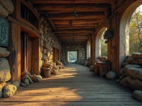 walkway,wooden path,wooden bridge,wooden pier,covered bridge,front porch,pathway,entry path,cabins,mohonk,breezeway,porch,verandas,hallway,background with stones,boathouse,boardwalks,entranceway,rockbridge,skansen,Photography,General,Realistic