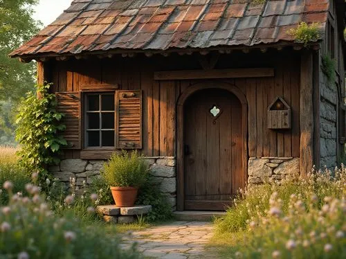 wooden house,miniature house,country cottage,little house,wooden hut,garden shed,small house,small cabin,summer cottage,cottage,outbuilding,cottage garden,fairy door,wooden door,traditional house,outhouse,shed,garden door,log cabin,rustic,Photography,General,Realistic