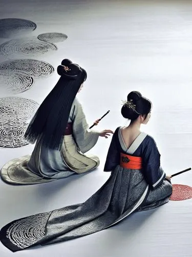 kyudo,japanese art,harumafuji,taijutsu,geiko,ukiyoe,Illustration,Realistic Fantasy,Realistic Fantasy 08