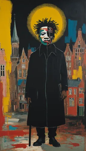 black pete,art dealer,horror clown,gothic portrait,orlovsky,creepy clown,dali,pierrot,basler fasnacht,guy fawkes,anonymous mask,scary clown,clown,halloween frankenstein,art world,rodeo clown,streampunk,masquerade,bart,vincent van gough,Art,Artistic Painting,Artistic Painting 51