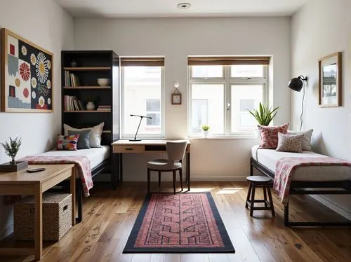 danish room,shared apartment,hallway space,home interior,modern room,scandinavian style,guestroom,hardwood floors,appartement,roominess,modern decor,contemporary decor,an apartment,guest room,apartment,parquetry,one room,habitaciones,great room,sublet