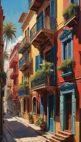 portofino,venetian,casbah,sicilian,colorful city,burano,mediterranean,venice,venezia,ligurian,riad,liguria,tuscan,cagliari,genoa,spinola,italy liguria,italian painter,kasbah,italia,Conceptual Art,Oil color,Oil Color 04