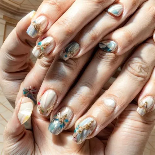 nail design,marbleized,nail art,fingernails,manicuring,ails,blue sea shell pattern,nails,metallic feel,nagelsen,spaelti,marbling,marble pattern,varnishes,shellac,hand painting,marble texture,split rings,blossom gold foil,metallics