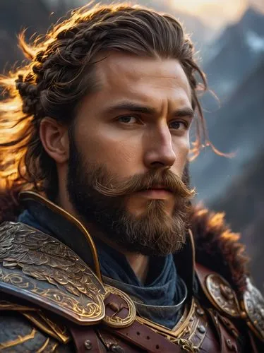 thorin,viking,male elf,king arthur,htt pléthore,athos,vikings,aquaman,bordafjordur,norse,heroic fantasy,king ortler,dwarf sundheim,odin,god of thunder,god of the sea,conquistador,leo,beard,poseidon god face,Art,Classical Oil Painting,Classical Oil Painting 27